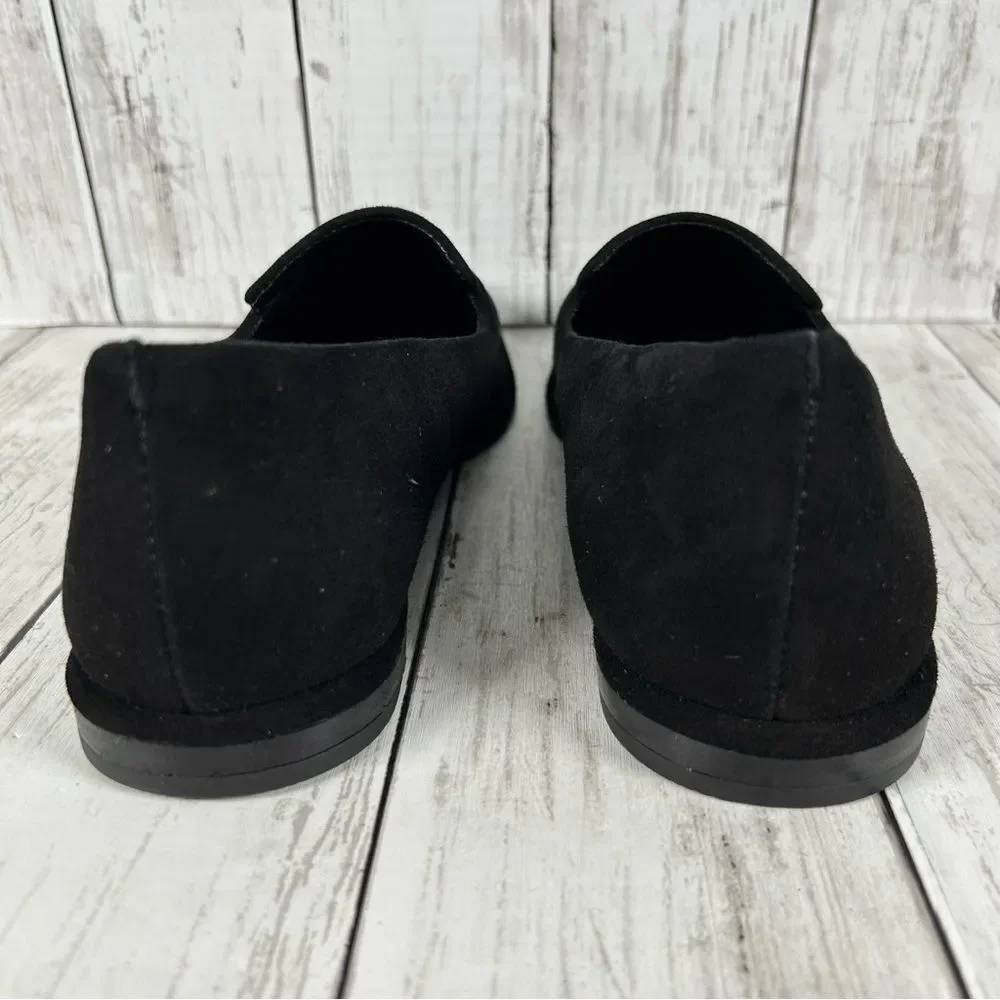 Antonio Melani Loafers 7.5 Black Suede Aaron Comfort Arch Support Flats $120